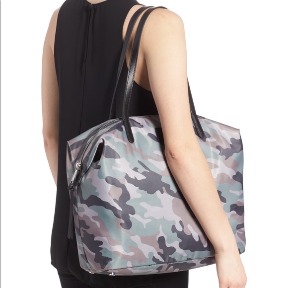 🆕 Rebecca Minkoff Blythe Camouflage Tote Bag - Picture 5 of 8